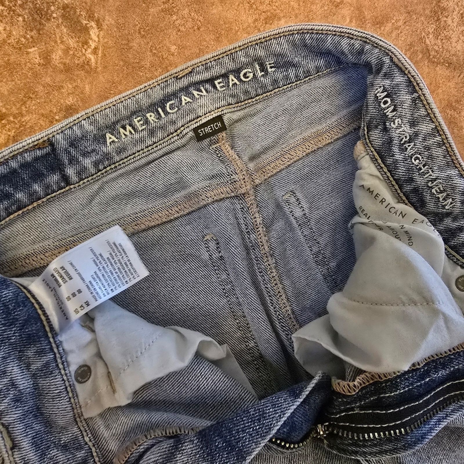 American Eagle Outfitters Light Denim | AEO | Mom Straight Jean Size 24" / US 00 / IT 34 - 3 Thumbnail