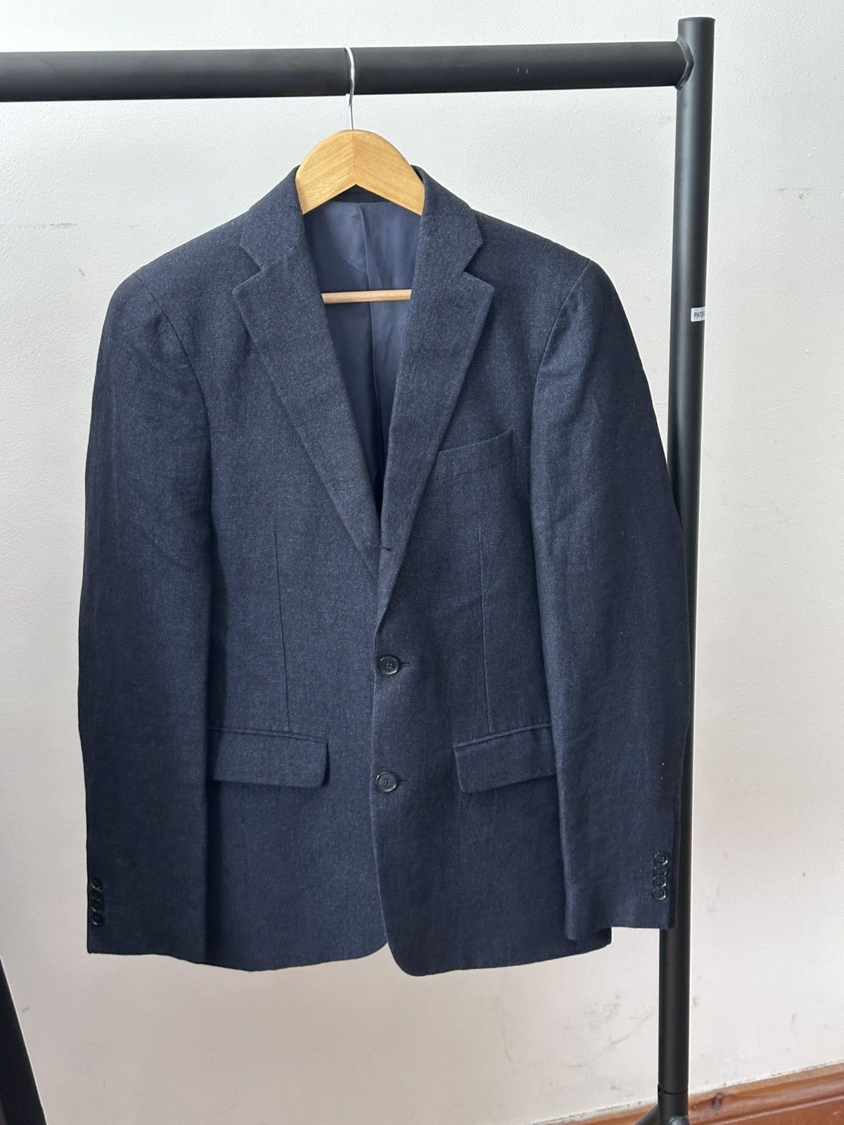 Acne Studios Acne Studios Drifter Navy Linen Suit Size EU46/EU48 Size 46R - 2 Thumbnail