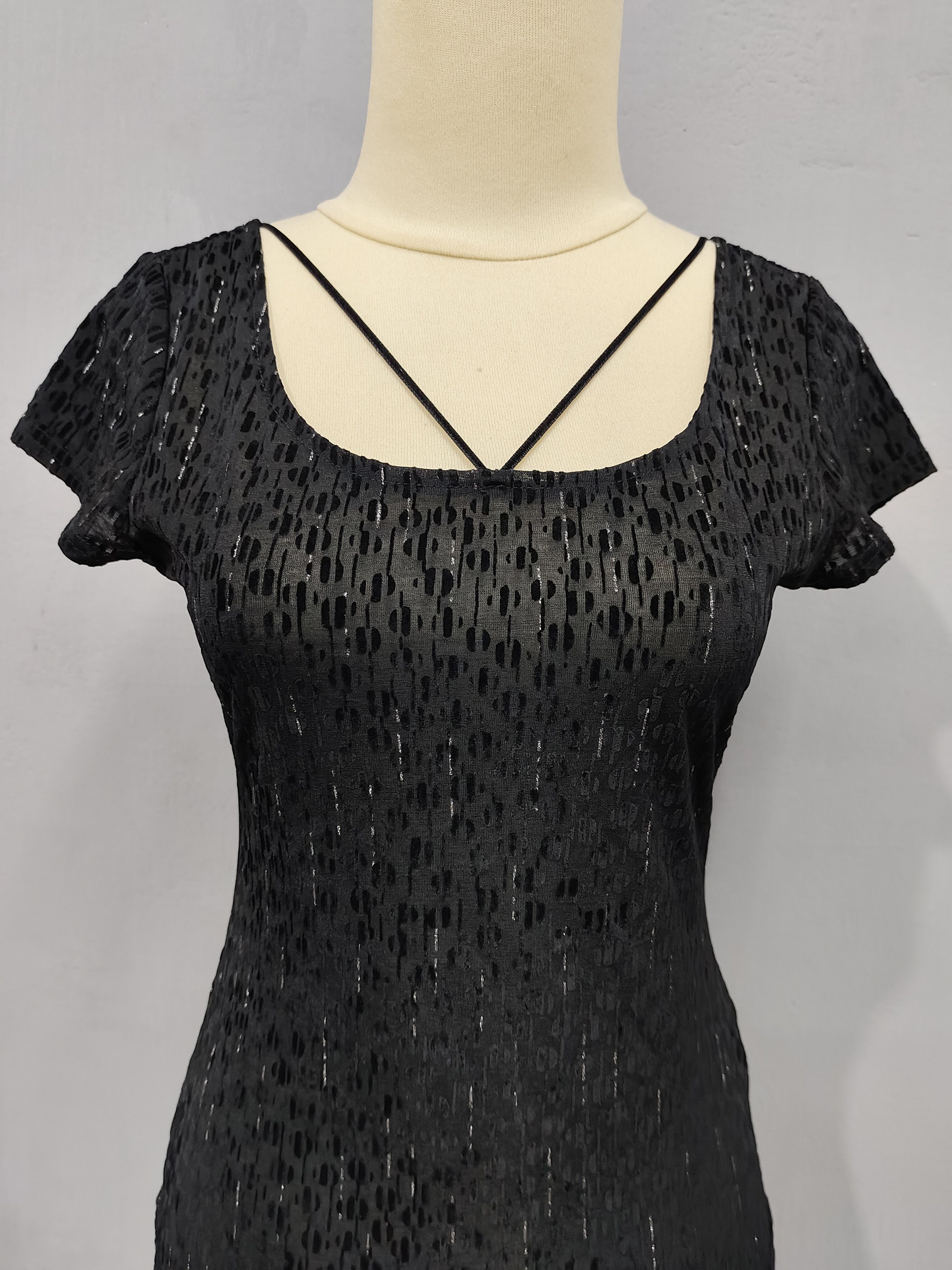 Michel Klein 2000s Michel Klein-Gothic Textured Abstract Dash Pattern Top Size M / US 6-8 / IT 42-44 - 3 Thumbnail