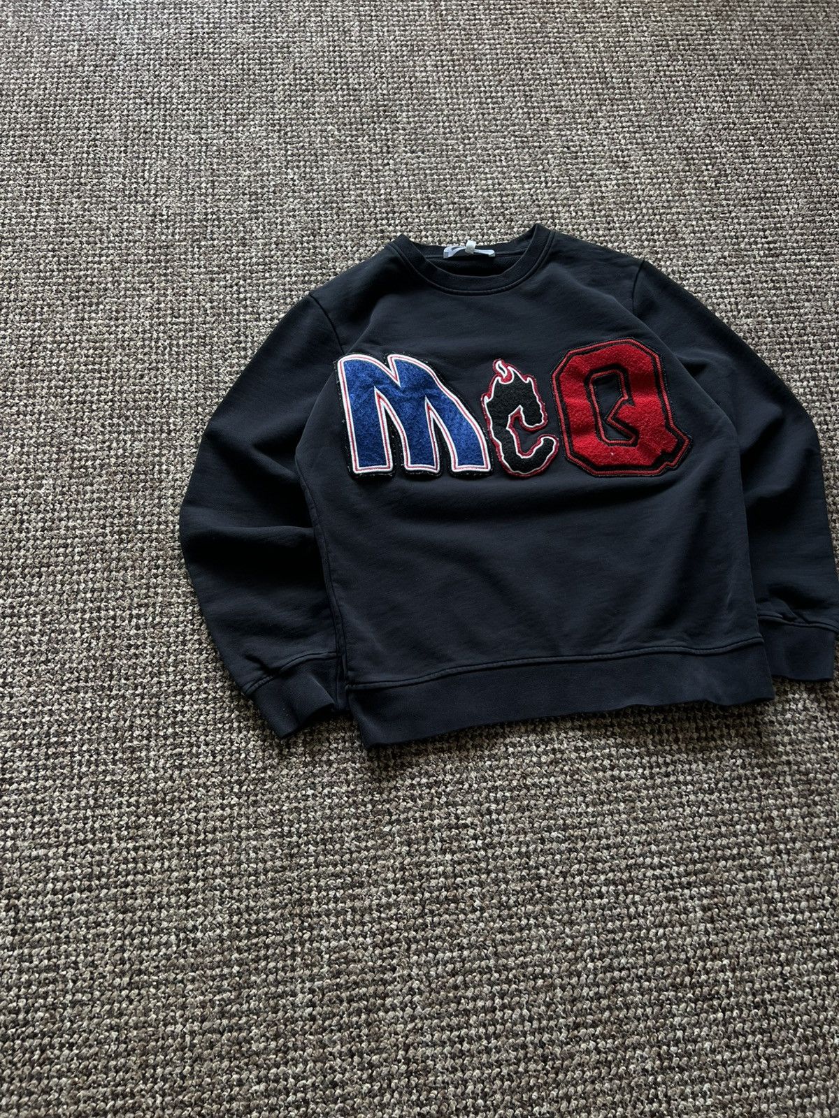 Alexander McQueen McQ Alexander McQueen Black Sweatshirt Type Logo Size US S / EU 44-46 / 1 - 3 Thumbnail