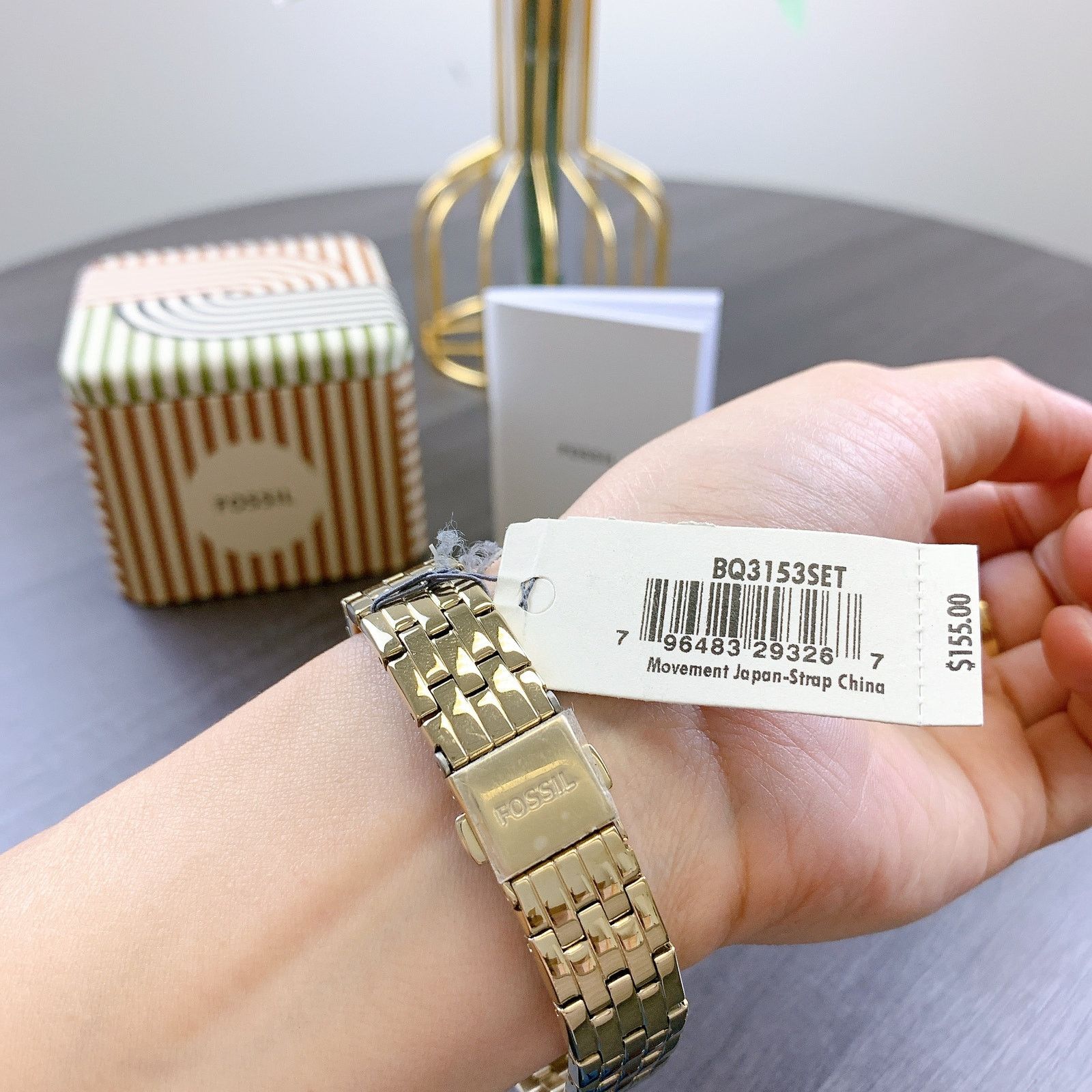 Fossil Fossil BQ3153SET GOLD TONE BRACELET WATCH Size ONE SIZE - 6 Thumbnail