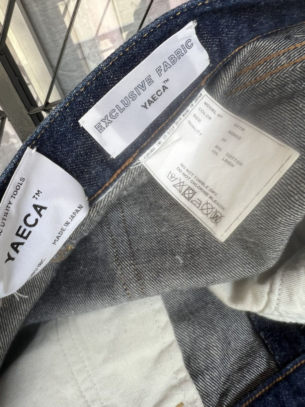 YAECA YAECA 8-11W Japan Lightweight Denim Selvedge Jeans Cropped Size US 30 / EU 46 - 22 Thumbnail