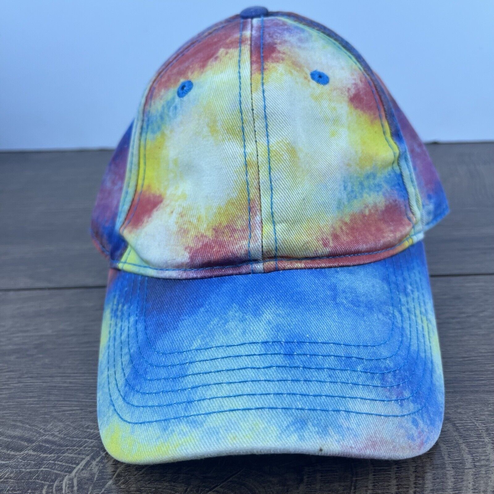 Other Tye Die Hat Tie Dye Adjustable Hat Blue Hat Adjustable Blue Size ONE SIZE - 1 Thumbnail