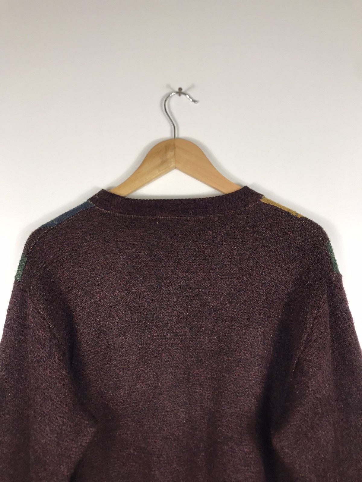 Japanese Brand ⚡️Vintage Rinald Argyle Embroidered Sweatshirt Size US M / EU 48-50 / 2 - 14 Thumbnail