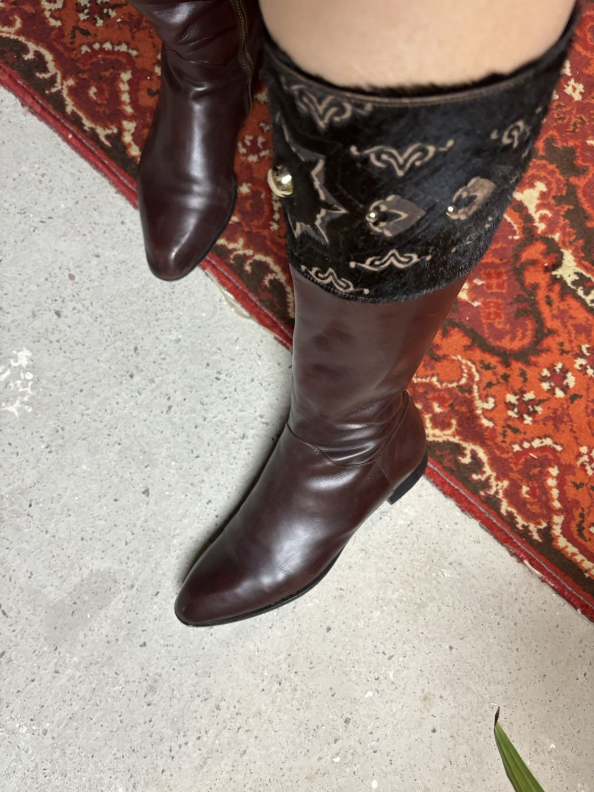 Designer × Roberto Botticelli × Vintage Vintage brown Roberto Botticelli handmade leather boots Size US 7 / IT 37 - 3 Thumbnail