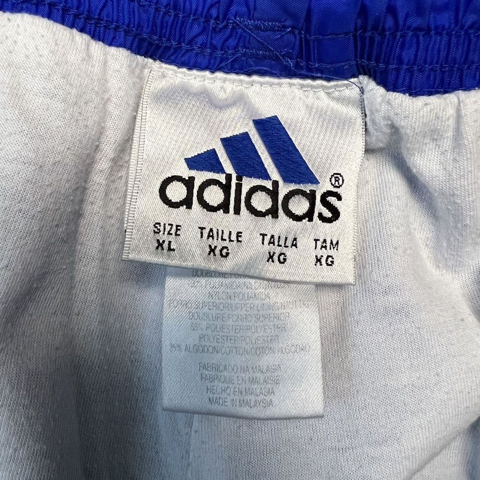 Adidas × Vintage Vintage 90s Adidas Track Pants XL Striped Spell Out Athletic Size US 30 / EU 46 - 5 Thumbnail