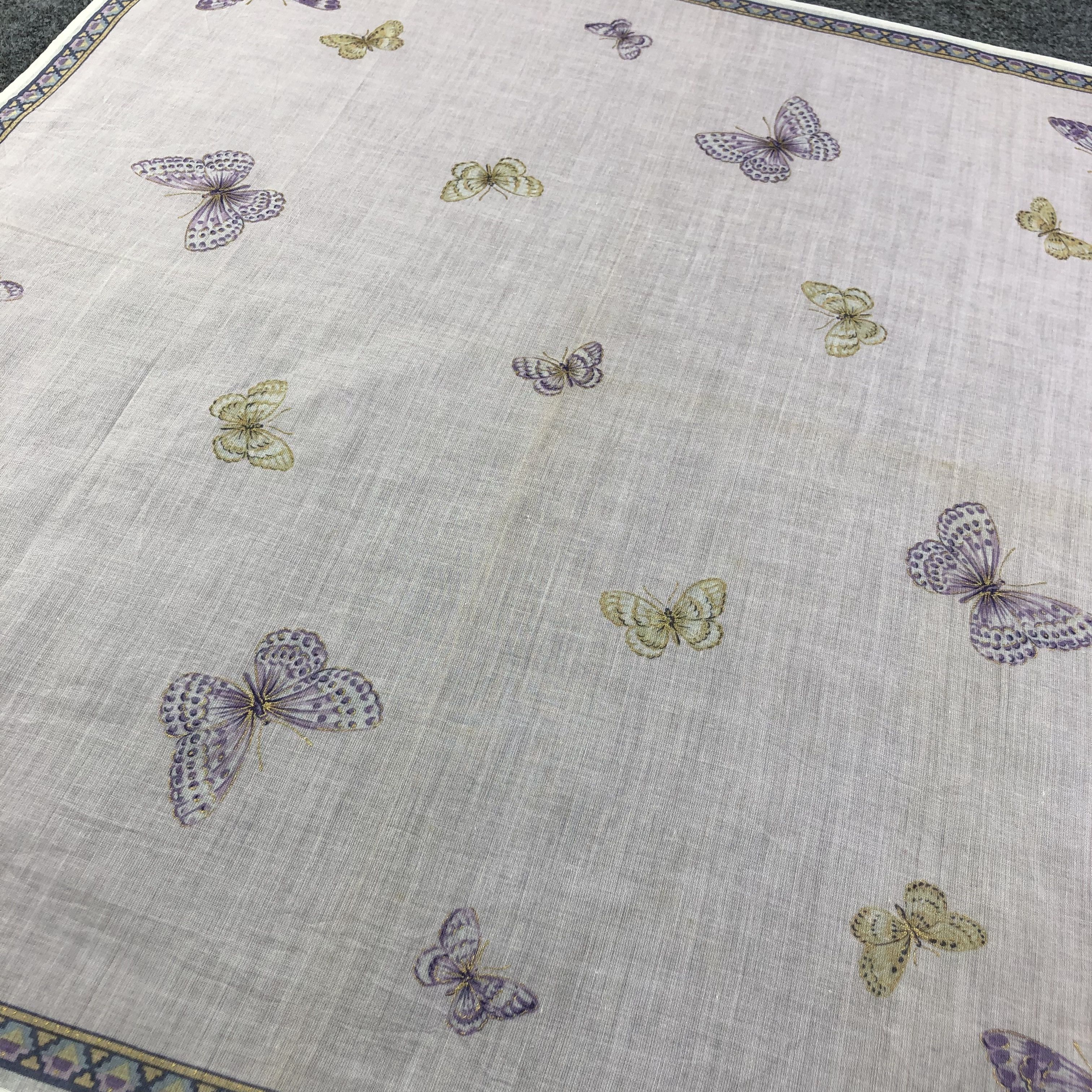 Hanae Mori × Vintage Hanae Mori Handkerchief Neckerchief Bandana H2256 Size ONE SIZE - 6 Thumbnail