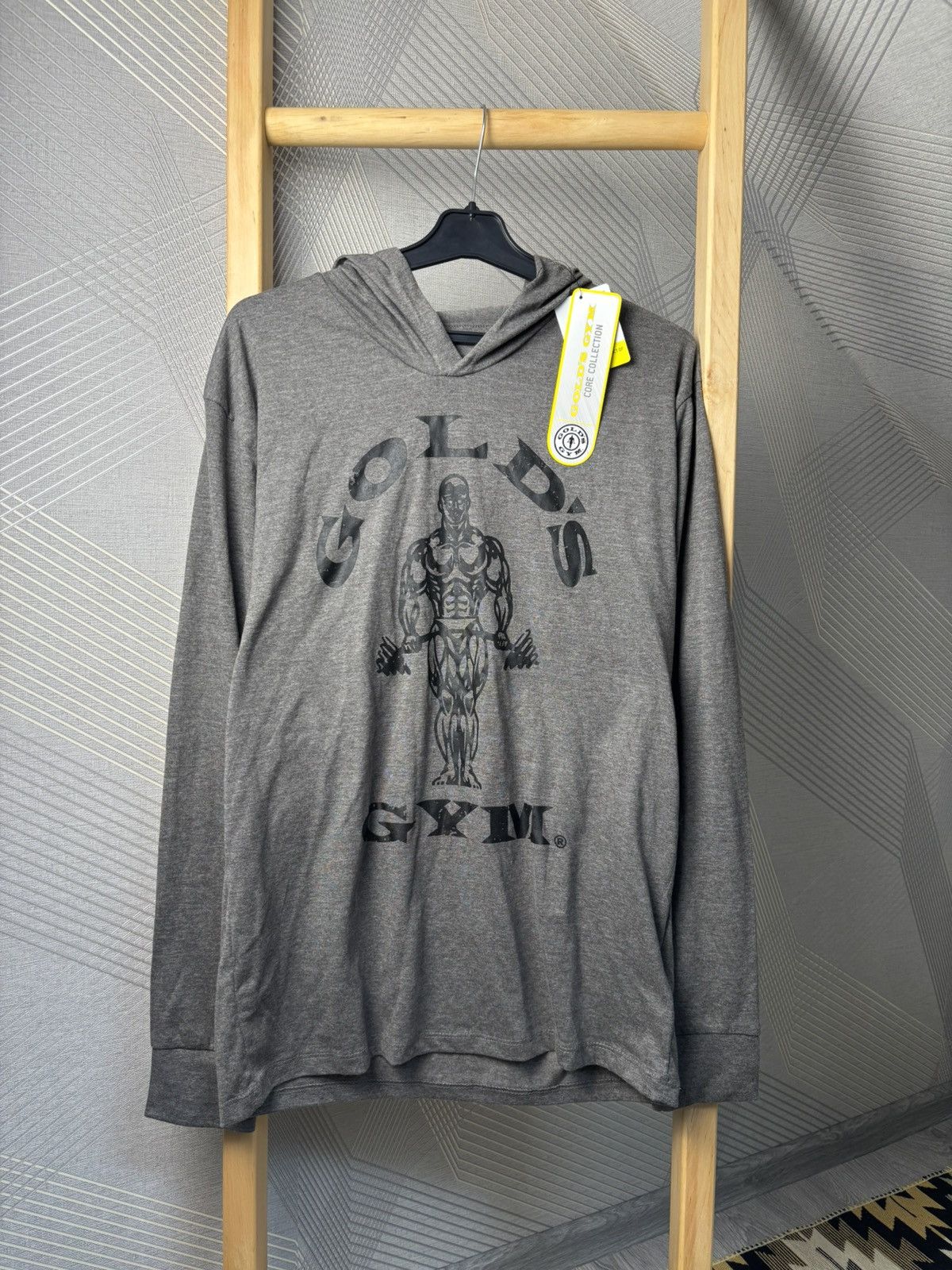 Vintage Gold’s Gym Grey Retro Hoodie XL Size US XL / EU 56 / 4 - 1 Thumbnail