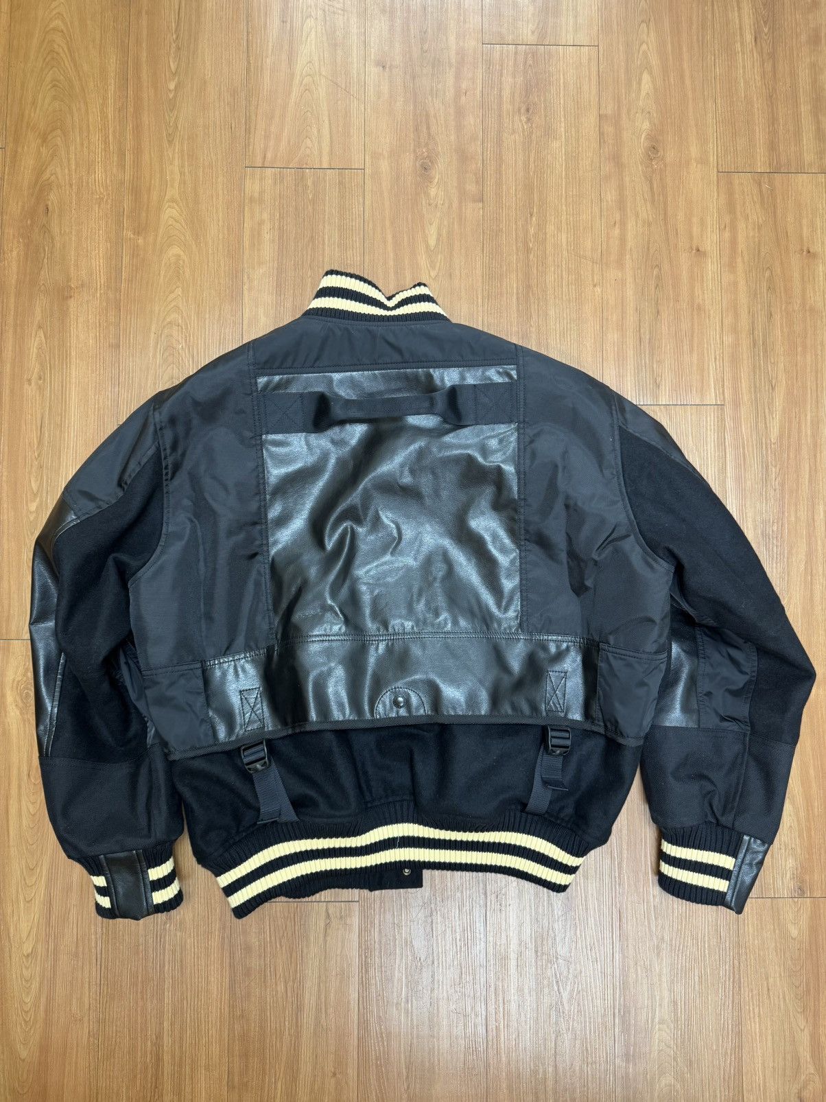 Junya Watanabe JUNYA WATANABE MAN MENS WOOL NYLON VARSITY JACKET Size US L / EU 52-54 / 3 - 7 Thumbnail