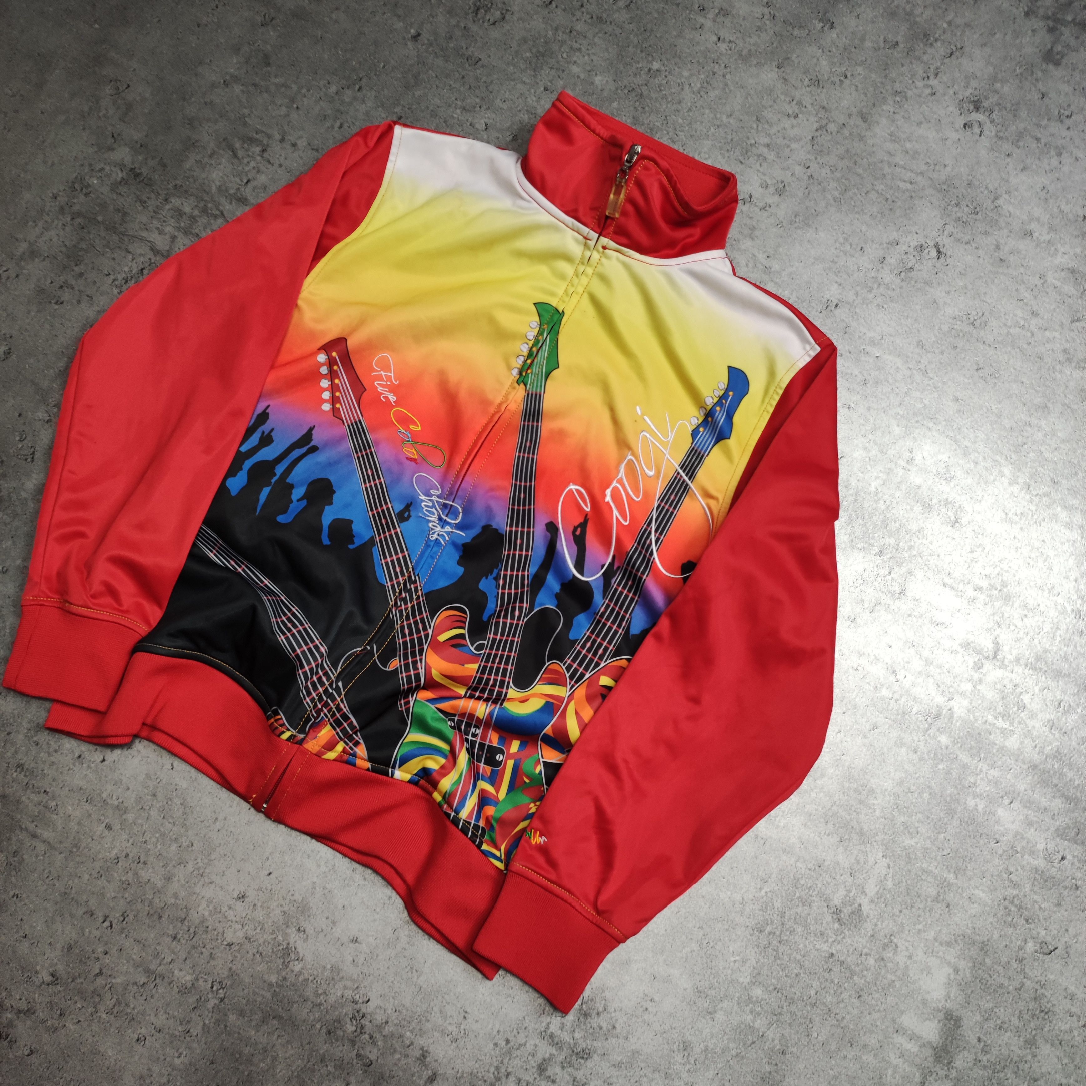 Coogi RARE Coogi Australia Colour Guitars Track Sweatshirt Size US S / EU 44-46 / 1 - 2 Thumbnail