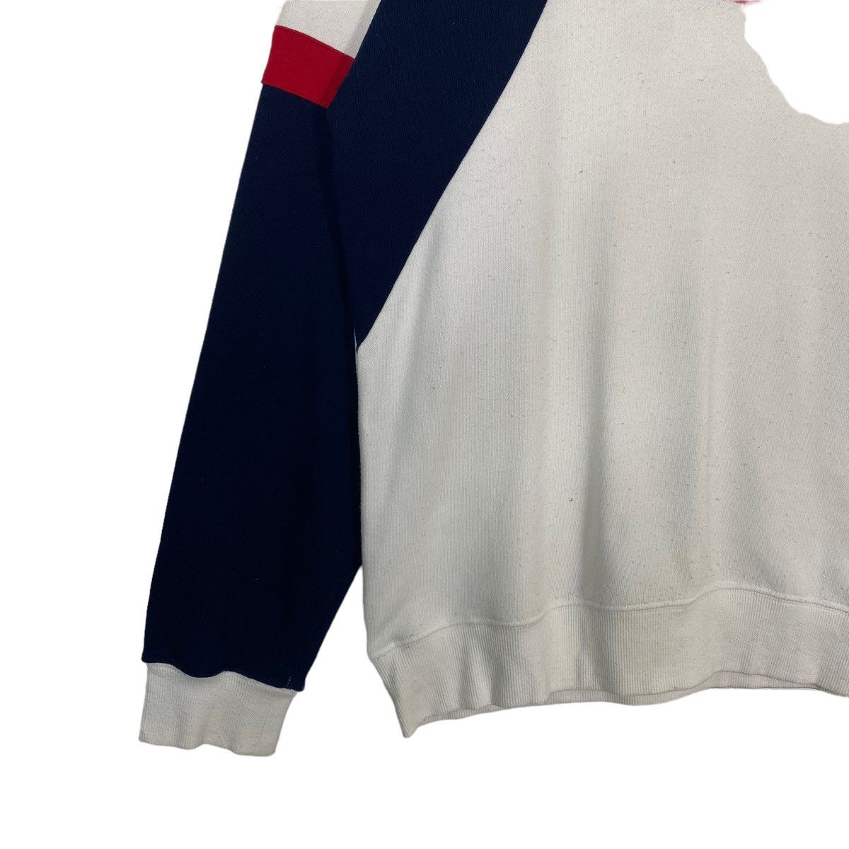 Fila × Japanese Brand Vintage 90s Fila Center Logo Colourblock Crewneck Sweatshirt Size US M / EU 48-50 / 2 - 4 Thumbnail