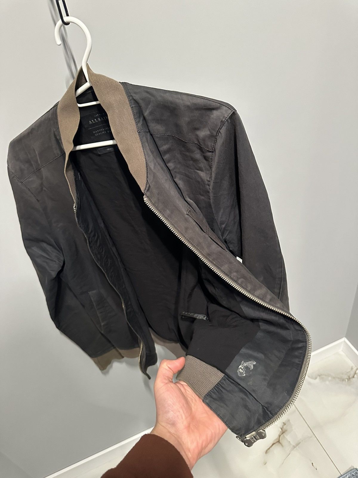 Allsaints All Saints Bomber Faded Jacket Avant Garde Rick Owens Type Size US S / EU 44-46 / 1 - 23 Thumbnail