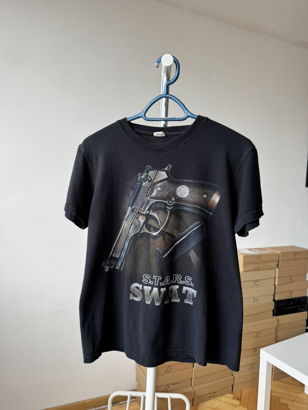 Vintage Vintage SWAT S.T.A.R.S Tee Y2K FTP Terror Style Trashed Size US M / EU 48-50 / 2 - 1 Thumbnail