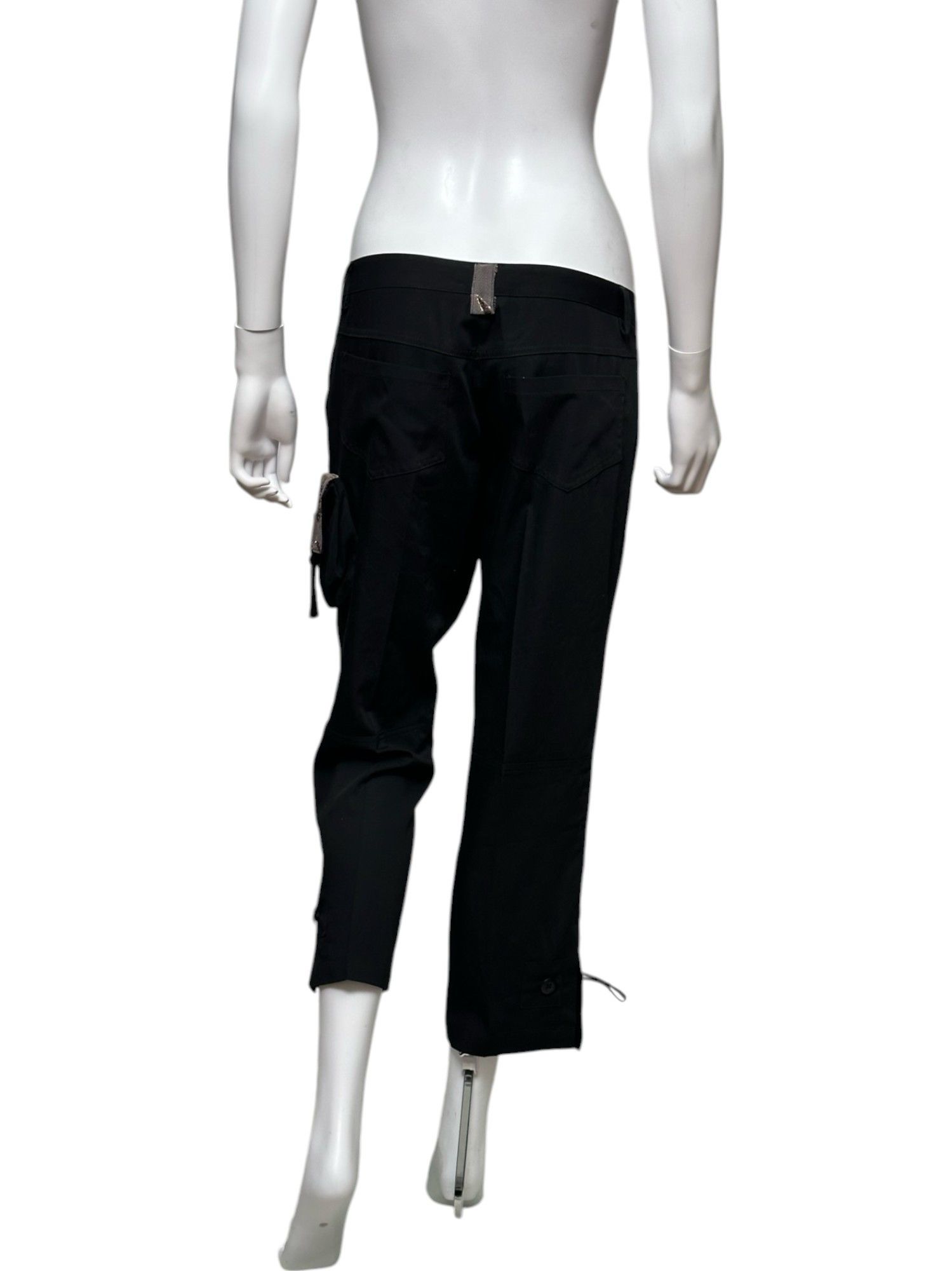 Alexander McQueen Glittered Flower black Pants from 90's Size 32" / US 10 / IT 46 - 4 Thumbnail