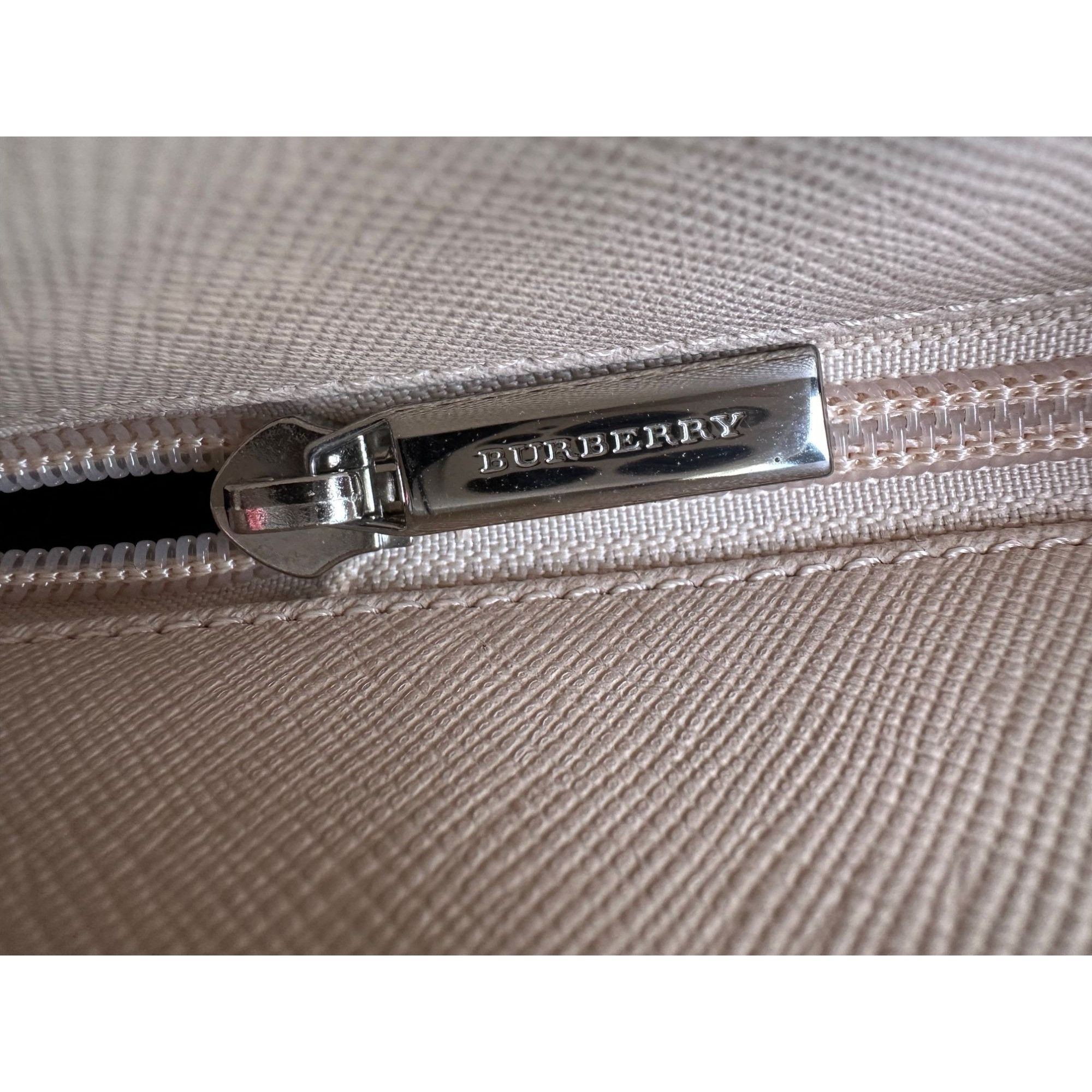 Burberry Burberry Off White Leather Tote Hand Bag with Scarf Size ONE SIZE - 16 Thumbnail