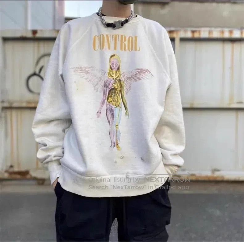 Saint Michael Saint Michael White Washed Distressed Hoodie Size US M / EU 48-50 / 2 - 3 Thumbnail