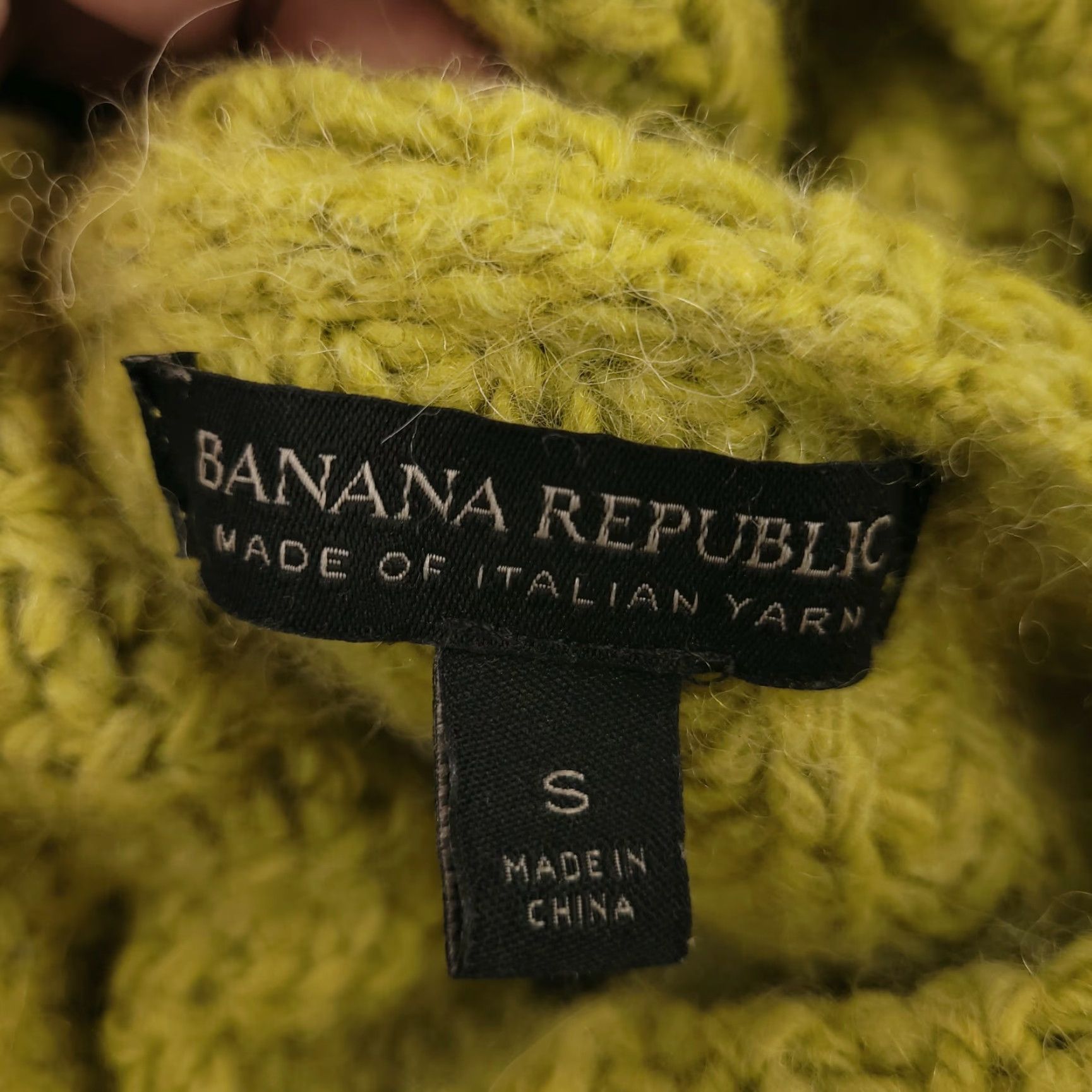 Banana Republic Banana Republic Womens Sweater Turtleneck Small Yellow Wool Blend Yarn Alpaca Size S / US 4 / IT 40 - 5 Thumbnail