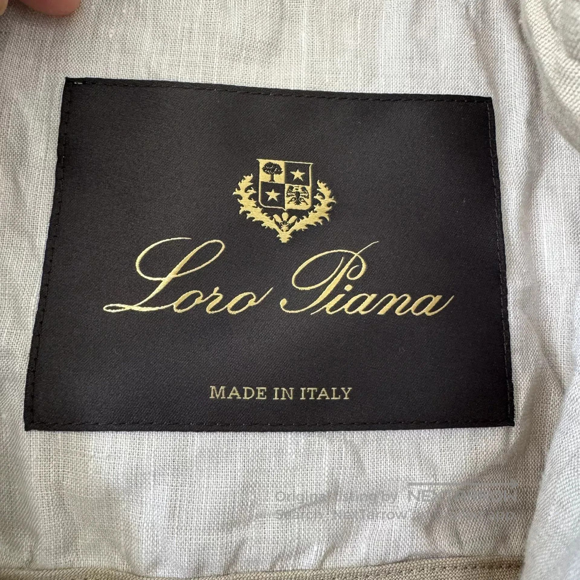 Loro Piana Loro Piana Beige Linen Half. Size US M / EU 48-50 / 2 - 3 Thumbnail
