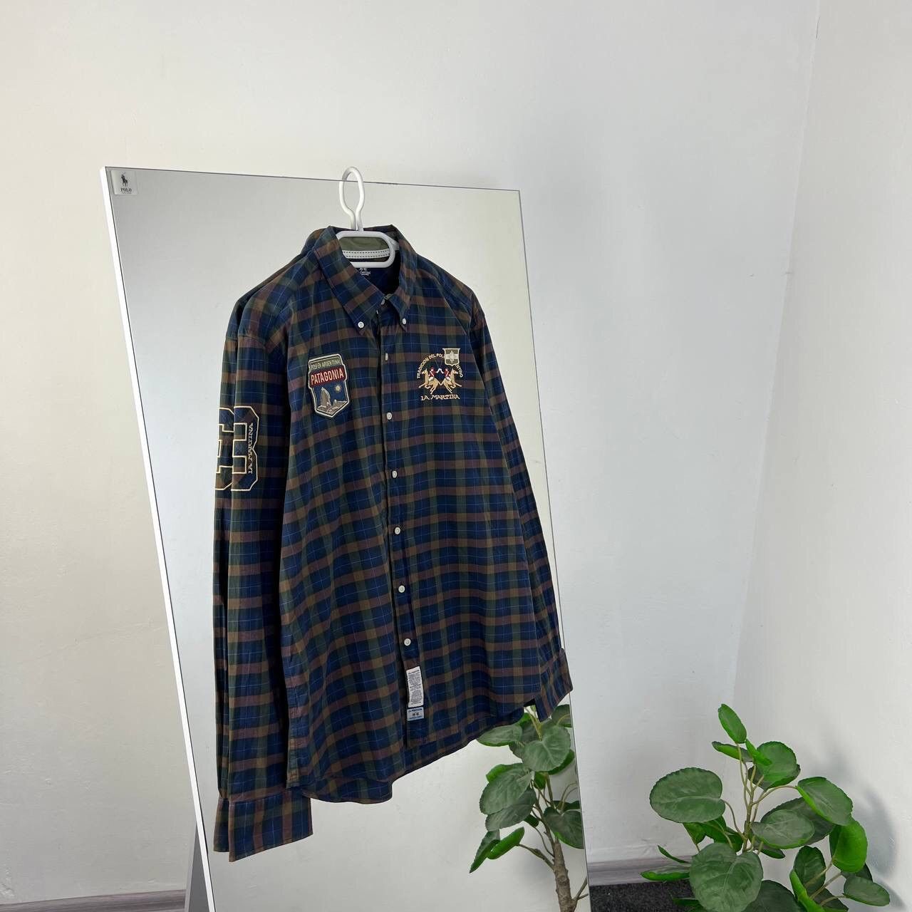 La Martina Patagonia La Martina Checkered Shirt Button Up Vintage Y2k Size US XL / EU 56 / 4 - 1 Thumbnail