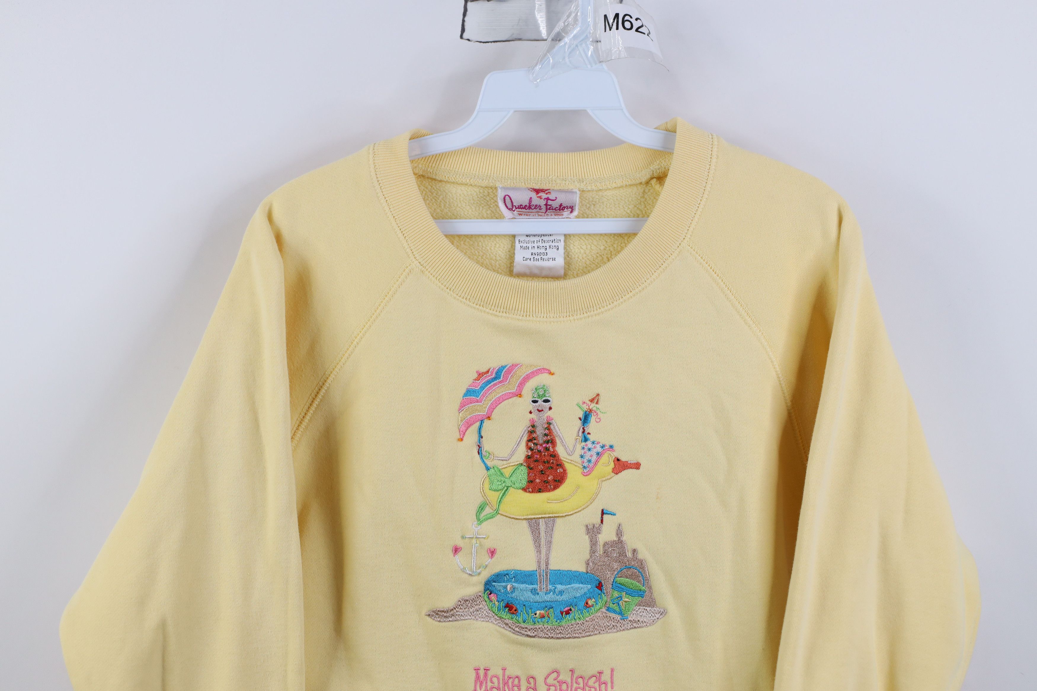 Vintage Vintage 90s Streetwear Beach Beaded Crewneck Sweatshirt Size S / US 4 / IT 40 - 2 Thumbnail