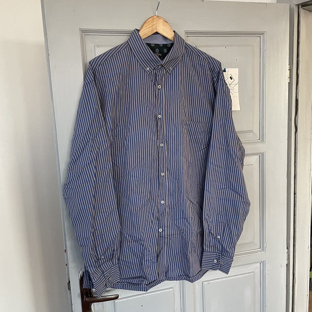 Designer × Paul & Shark Paul & Shark shirt button up white striped yachting Size US XL / EU 56 / 4 - 2 Thumbnail