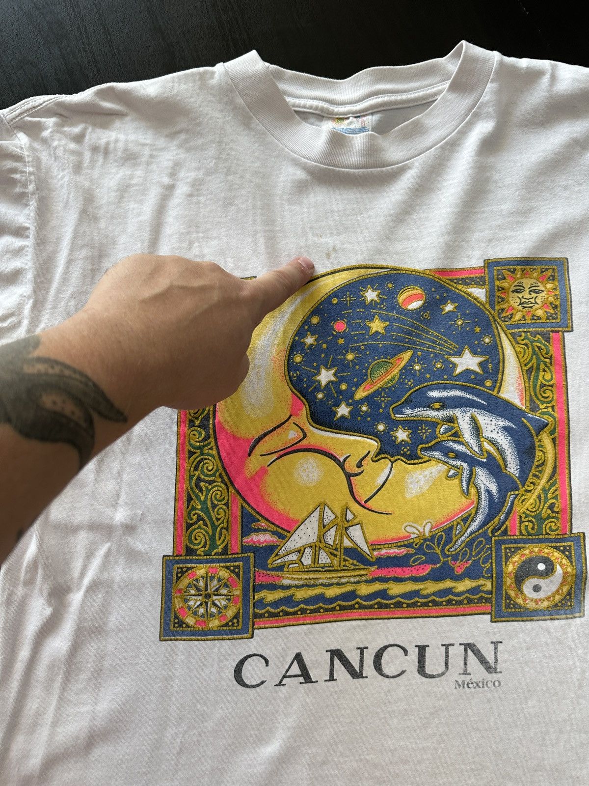 Vintage Vintage Cancun Mexico T-Shirt – Sun & Beach – Made in Mexico Size US L / EU 52-54 / 3 - 3 Thumbnail