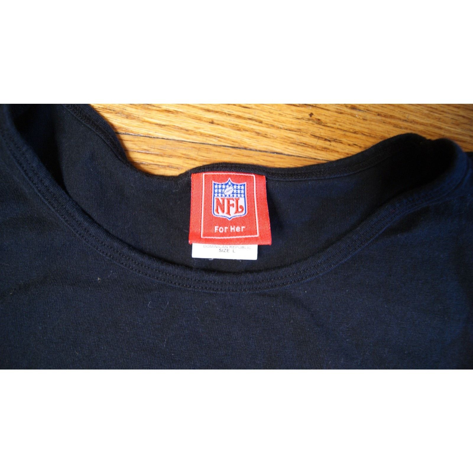 NFL Chicago Bears NFL For Her L TShirt Blue Glitter Spell Out Size L / US 10 / IT 46 - 3 Thumbnail