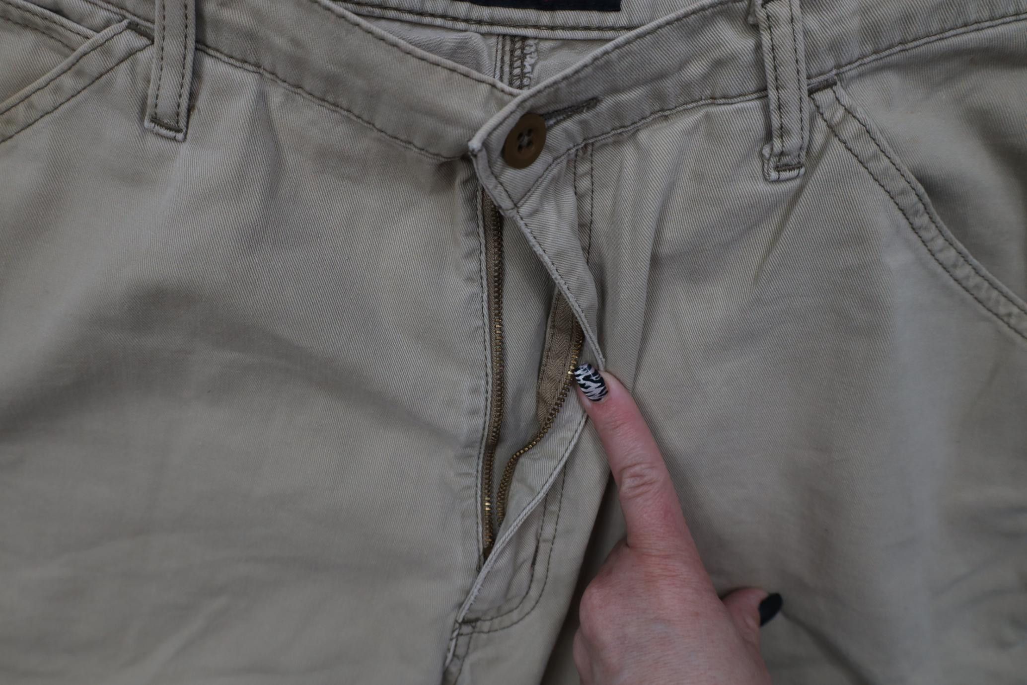 Polo Ralph Lauren Vintage 90s Ralph Lauren Baggy Carpenter Shorts Beige Cotton Size US 34 / EU 50 - 6 Thumbnail