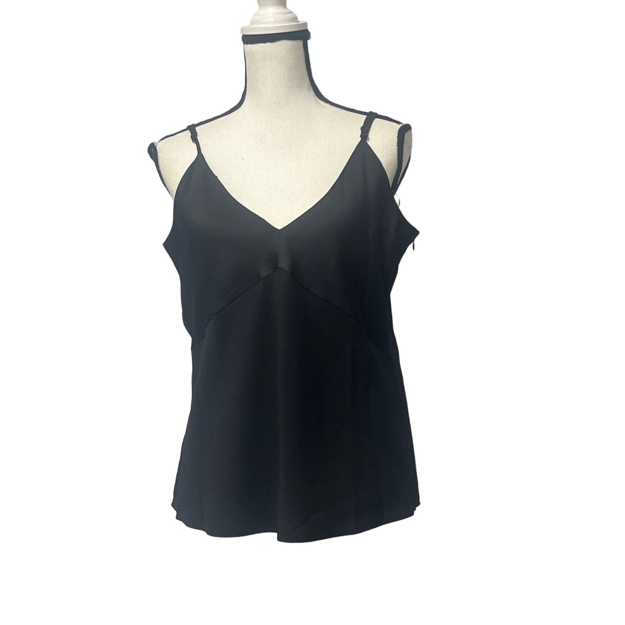 DKNY DKNY Mixed Media Camisole Top, Black, L Size L / US 10 / IT 46 - 11 Thumbnail