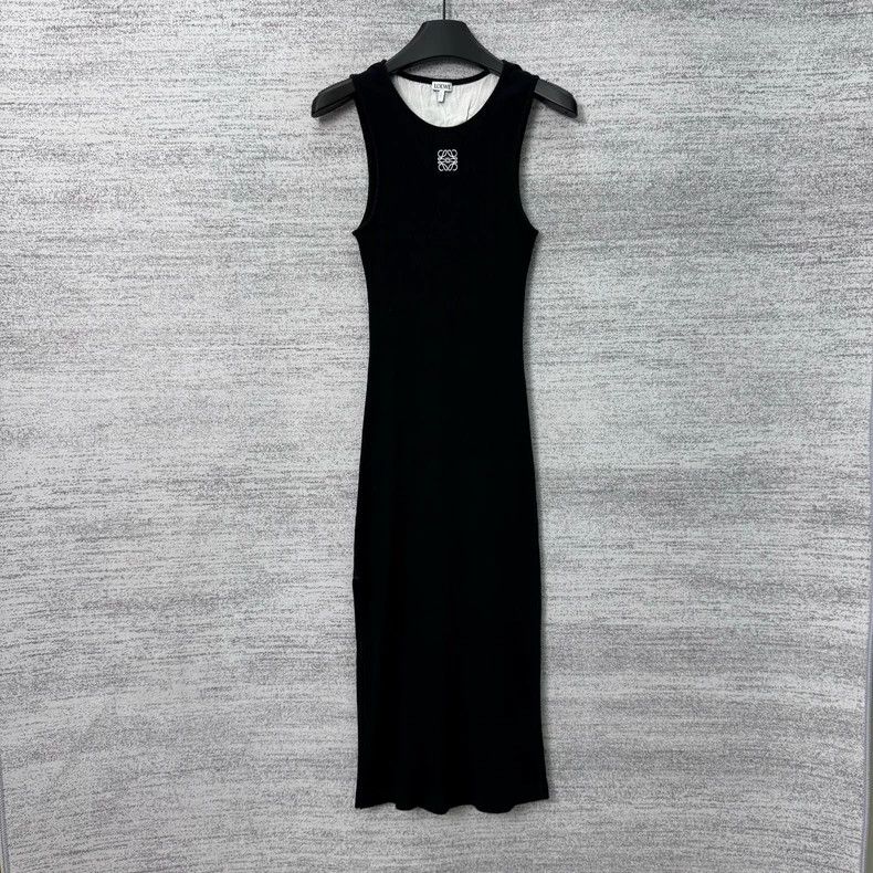 Loewe LOEWE Black long elastic dress Size M / US 6-8 / IT 42-44 - 1 Thumbnail