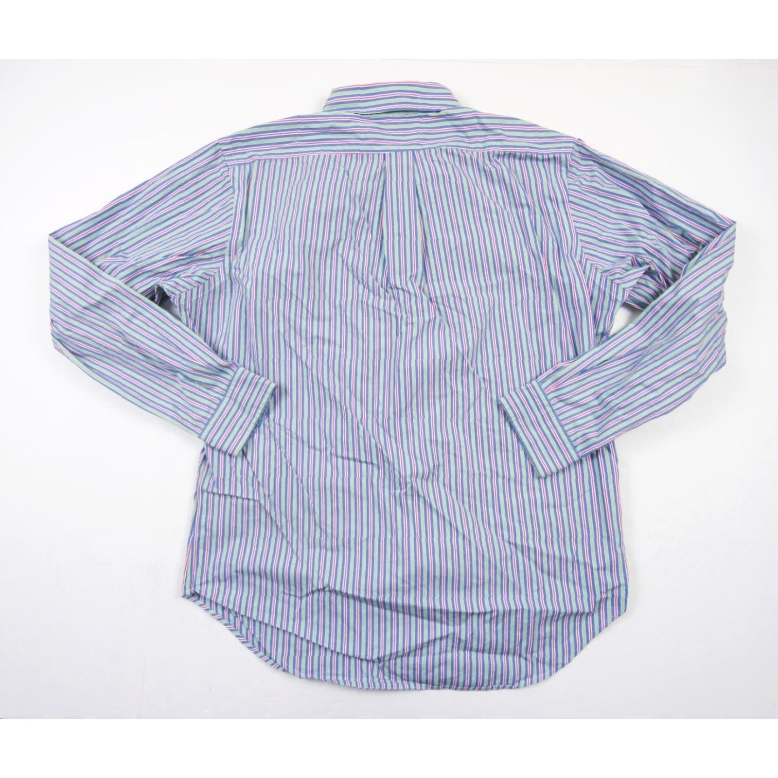 Ralph Lauren VINTAGE Ralph Lauren Men's Shirt Button Up Long Sleeve Striped Blue Classic Fit Preppy Size US L / EU 52-54 / 3 - 5 Thumbnail