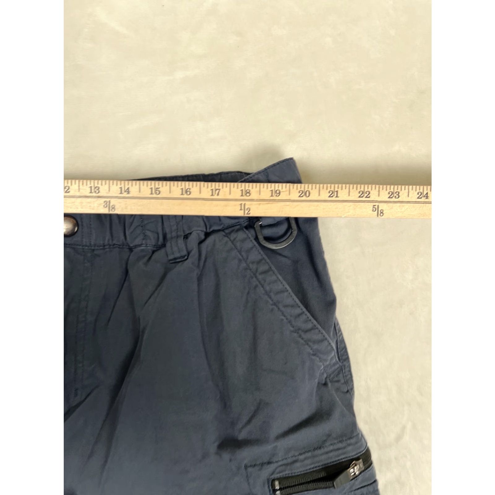 Vintage VINTAGE BC Clothing Cargo Pants Men 2XL Blue 30 Inseam Cotton Blend Nylon Straight Relaxed Belted Convertible 90s Nature Sports Pants Size US 39 - 3 Thumbnail