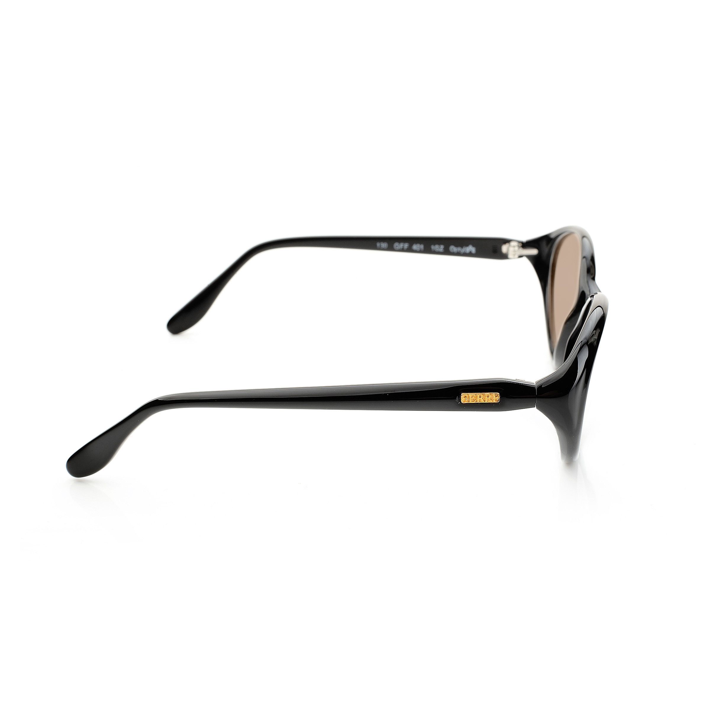 Gianfranco Ferre Gianfranco Ferre '90s Black & Gold Oval Sunglasses Size ONE SIZE - 2 Thumbnail