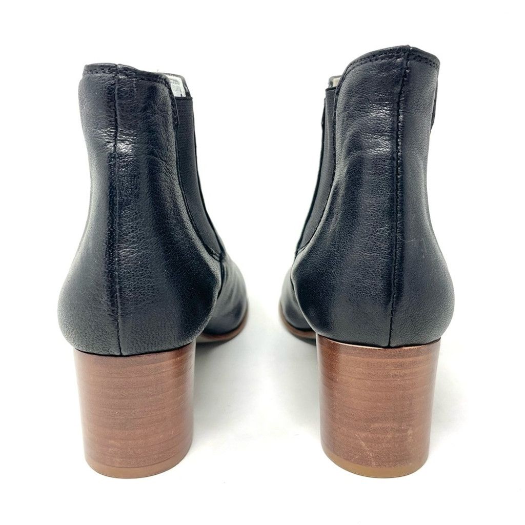 Other LIKE NEW Gidigio Black Leather Block Heel Ankle Boot Size 36 Size US 6 / IT 36 - 5 Thumbnail