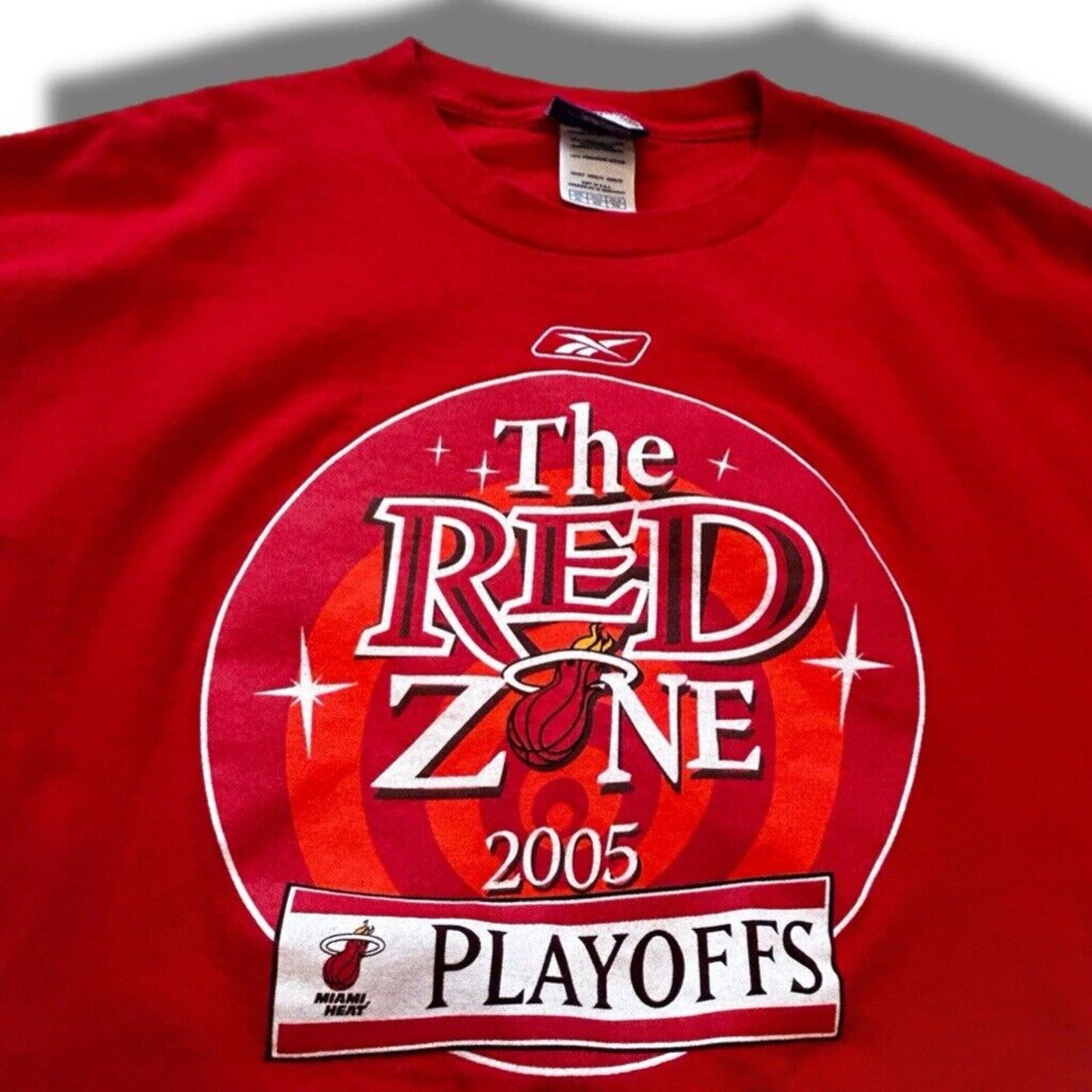Reebok Vintage XL Reebok 2005 Playoffs Miami Heat “The Red Zone” T Size US XL / EU 56 / 4 - 1 Thumbnail