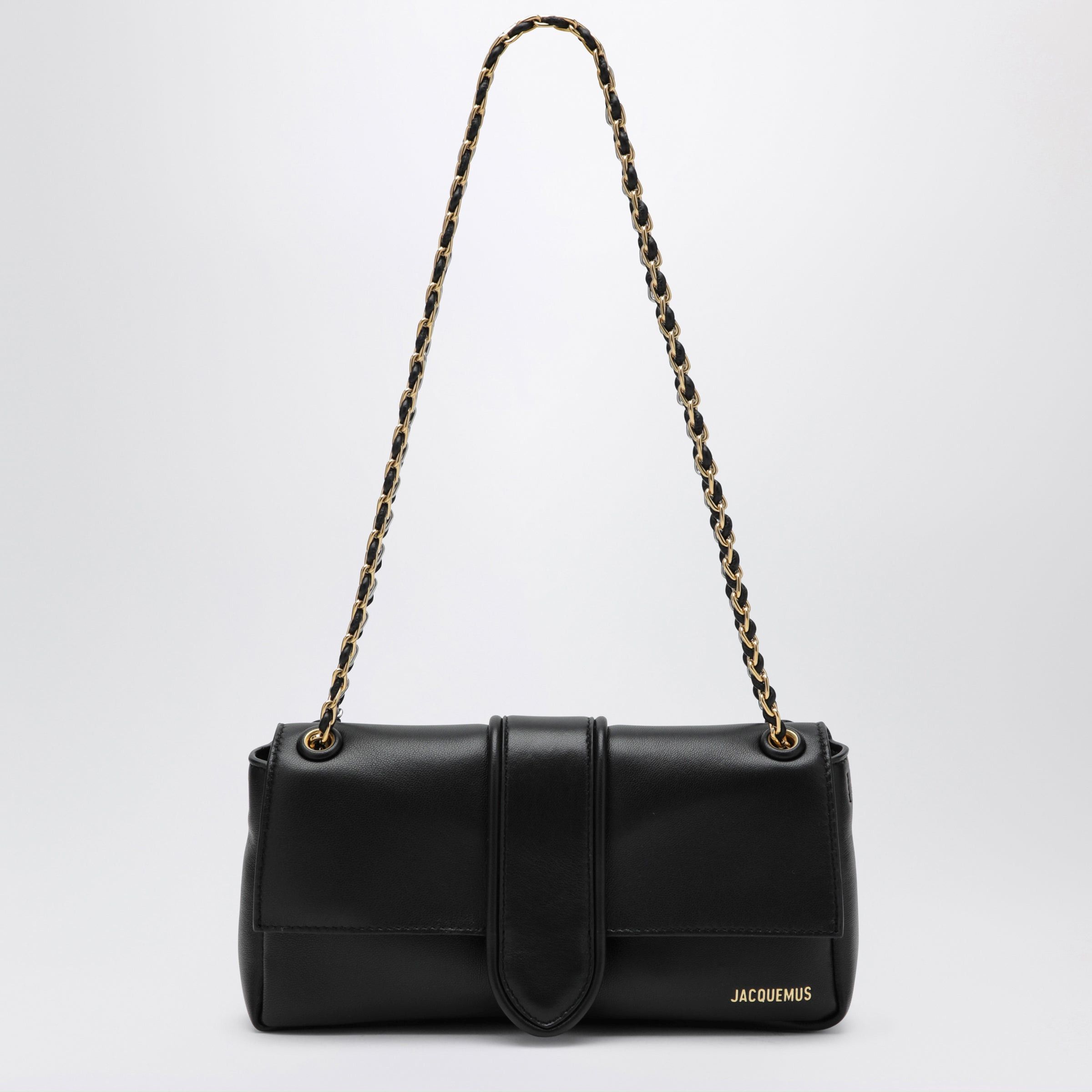 Jacquemus Jacquemus Chaã®Ne Soft Shoulder Bag In Black Nappa Leather Size ONE SIZE - 1 Thumbnail