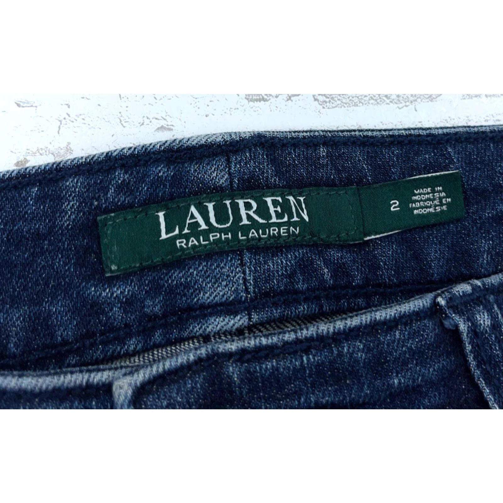 Ralph Lauren Lauren Ralph Lauren Jeans Women 2 Skinny Fir Dark Wash Embroidered Ladies LRL - Vintage? No (adjust within rules) Size 26" / US 2 / IT 38 - 5 Thumbnail