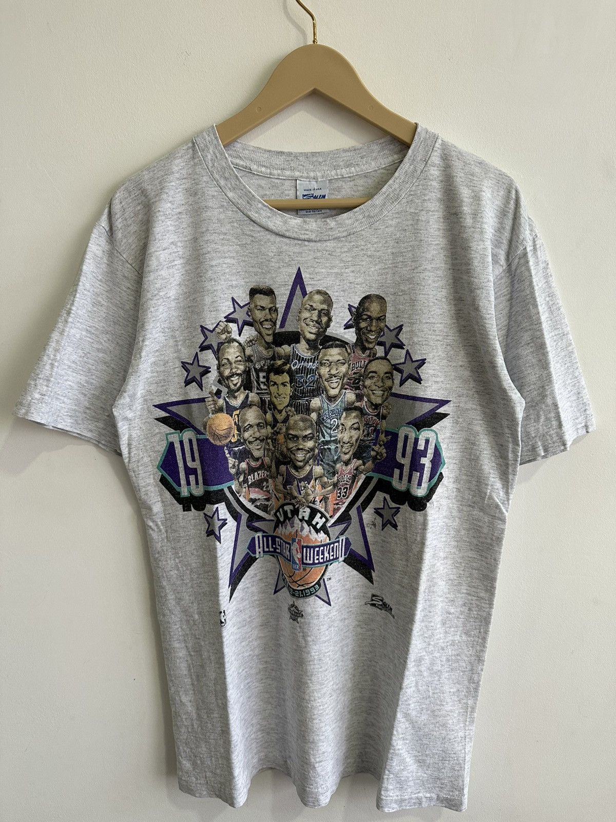 NBA × Rap Tees × Vintage Vintage 90’s NBA Allstar Weekend UTAH Rap Tees USA Size US M / EU 48-50 / 2 - 2 Thumbnail