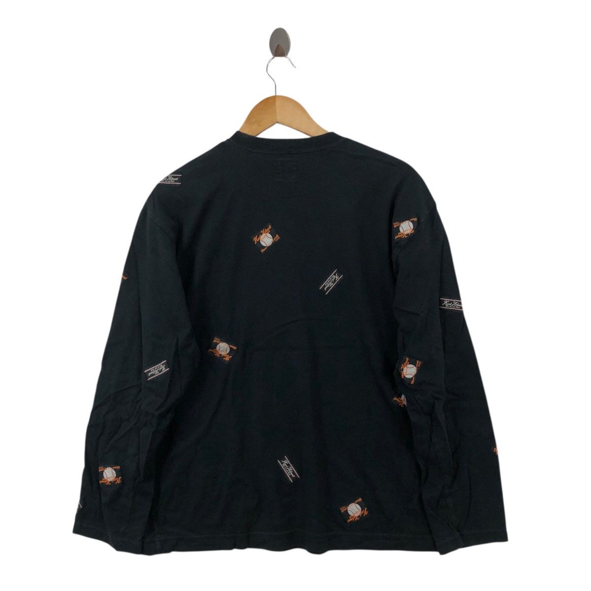Japanese Brand Vintage KARL HELMUT Long Sleeve AOP Logo Japanese Brand Size US L / EU 52-54 / 3 - 4 Thumbnail