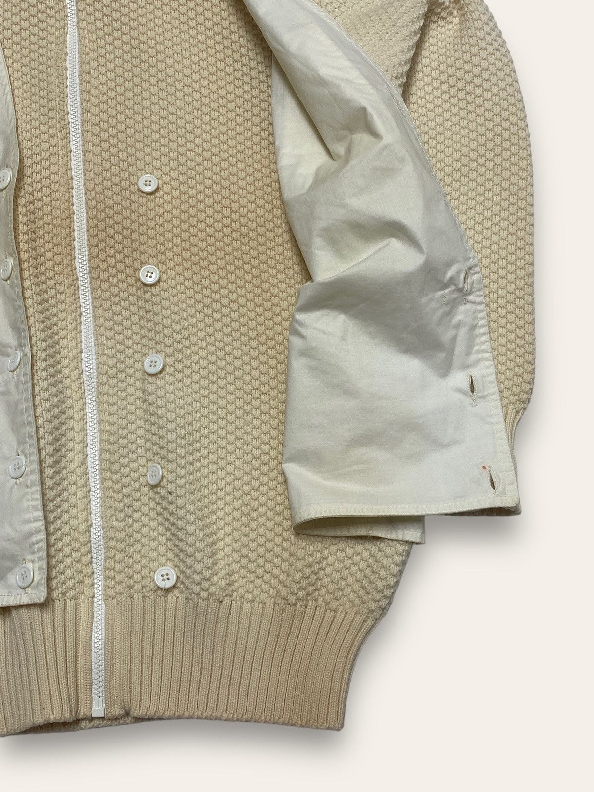 Louis Feraud 90s Vintage LOUIS FERAUD Beige Creme Sweater Size US M / EU 48-50 / 2 - 4 Thumbnail