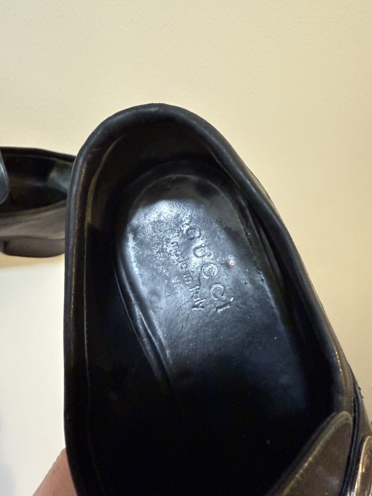 Gucci Gucci Interlocking G Logo Leather Loafers Size US 8 / EU 41 - 13 Thumbnail