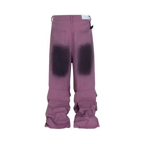 Jean Deep Dye Purple Straight Denim Jeans Size US 30 / EU 46 - 7 Thumbnail