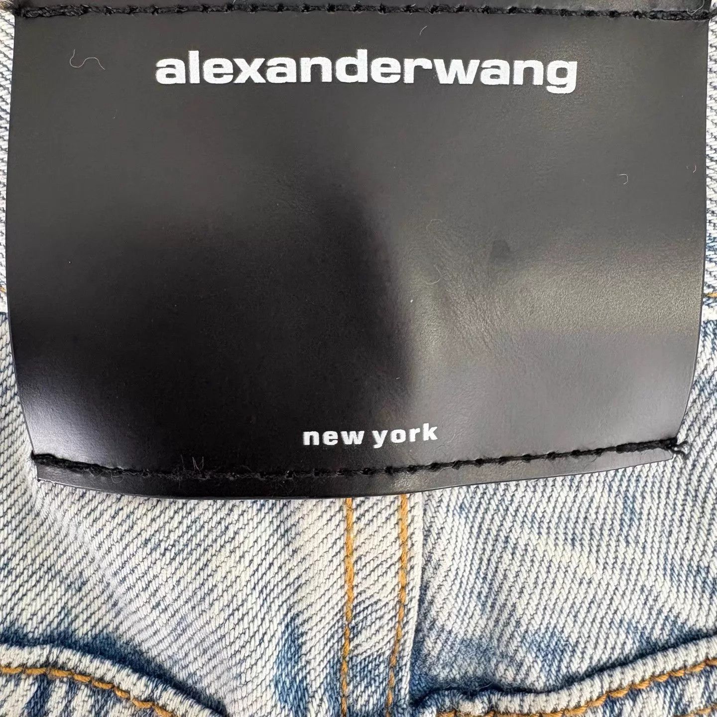 Alexander Wang Alexander Wang Low Waist Straight Blue Washed Crystal 27 Size 27" / US 4 / IT 40 - 7 Thumbnail