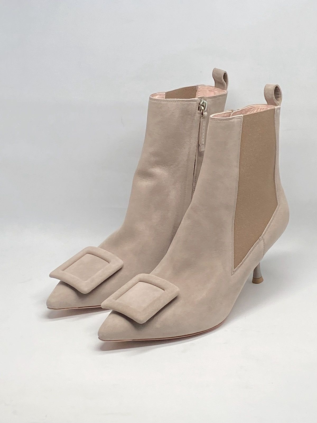 Roger Vivier Roger Vivier Viv In The City Suede Booties size 39.5 Size US 9.5 / IT 39.5 - 3 Thumbnail