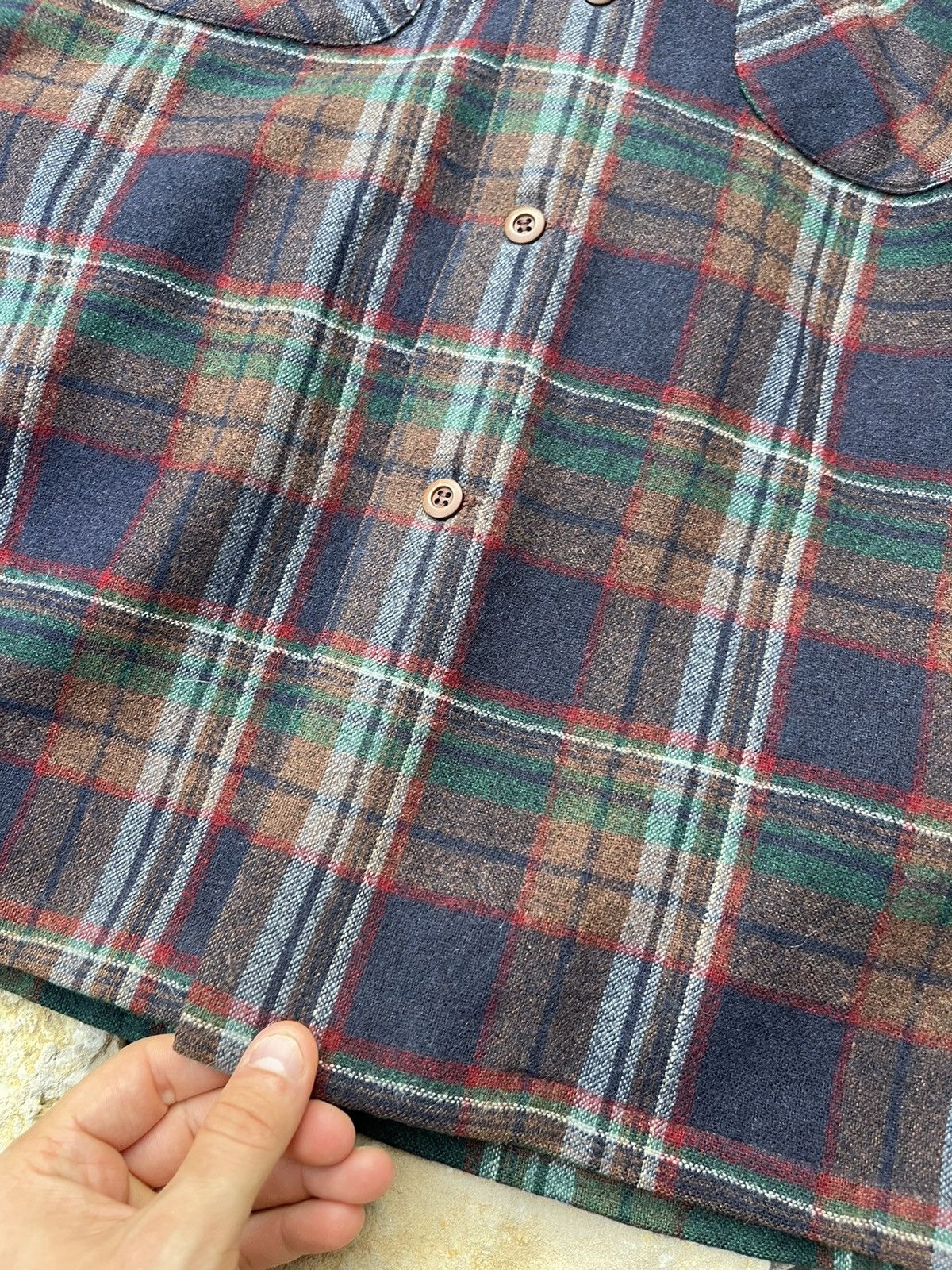 Flannel × Pendleton × Vintage Vintage 60s Pendleton wool flannel shirt plaid checked jacke Size US M / EU 48-50 / 2 - 15 Thumbnail