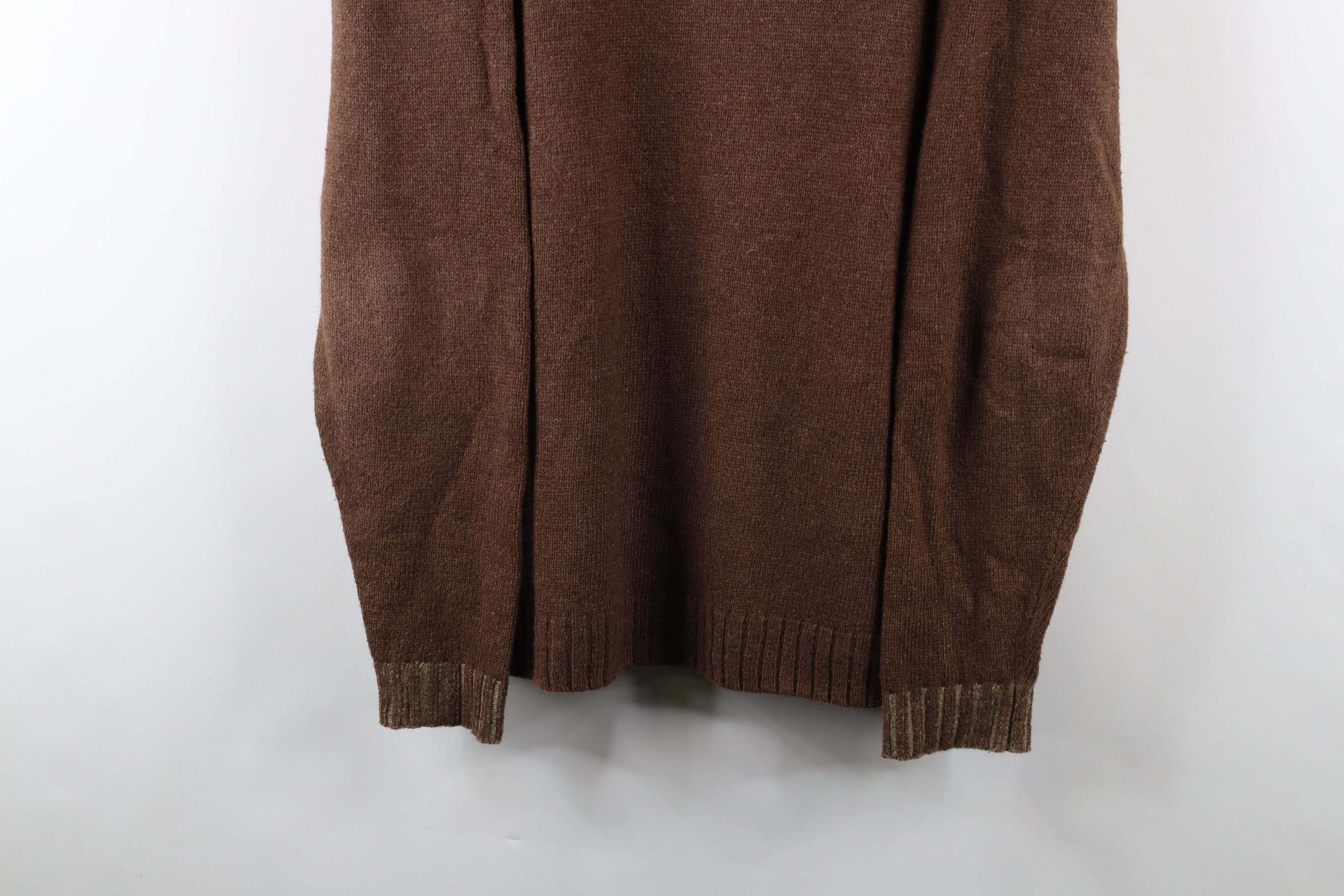 Columbia × Vintage Vintage 90s Y2K Columbia Wool Blend Ribbed Knit Sweater Size US L / EU 52-54 / 3 - 3 Thumbnail