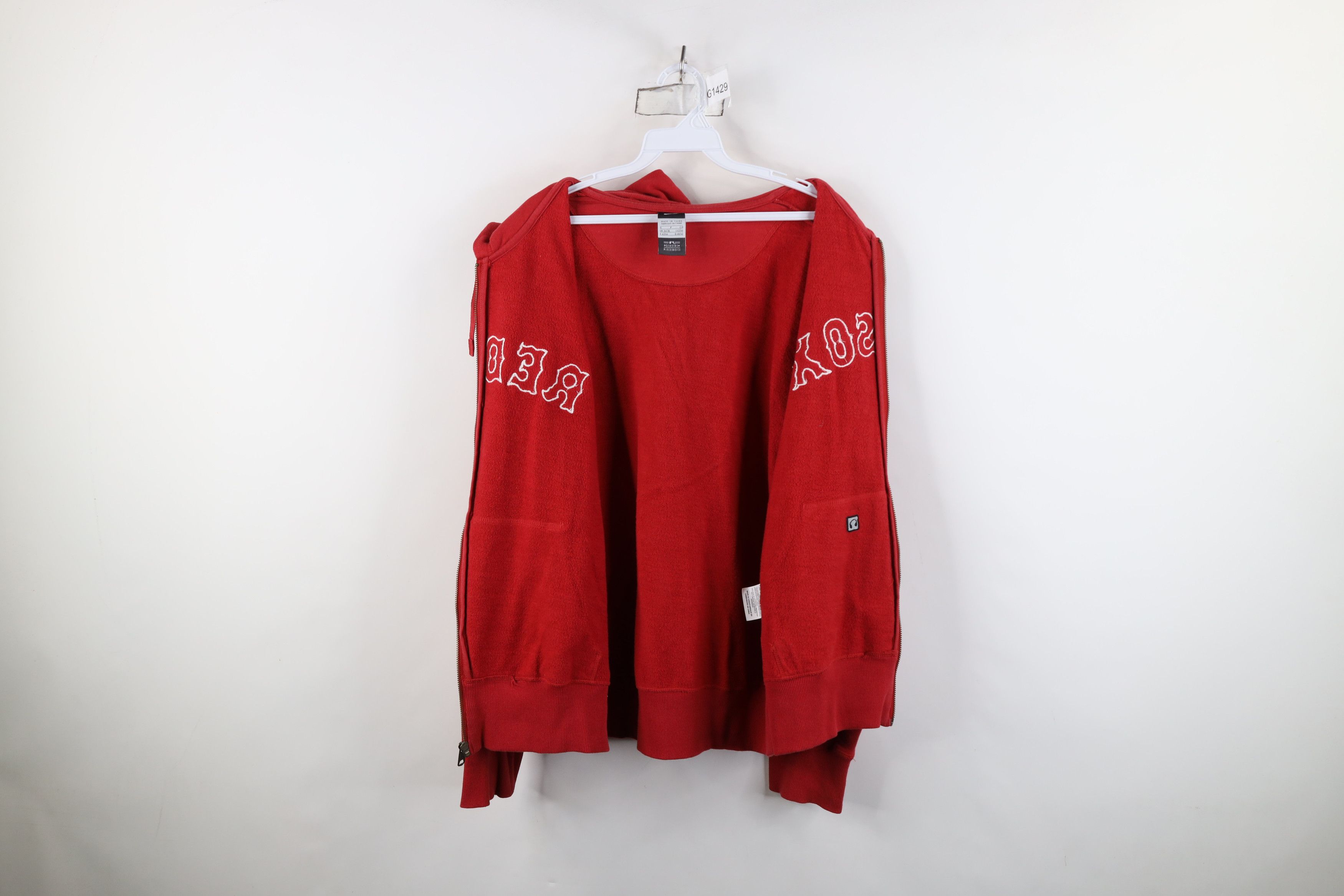 Nike Vintage Y2K Nike Scott Mini Swoosh Boston Red Sox Hoodie Red Size US S / EU 44-46 / 1 - 11 Thumbnail