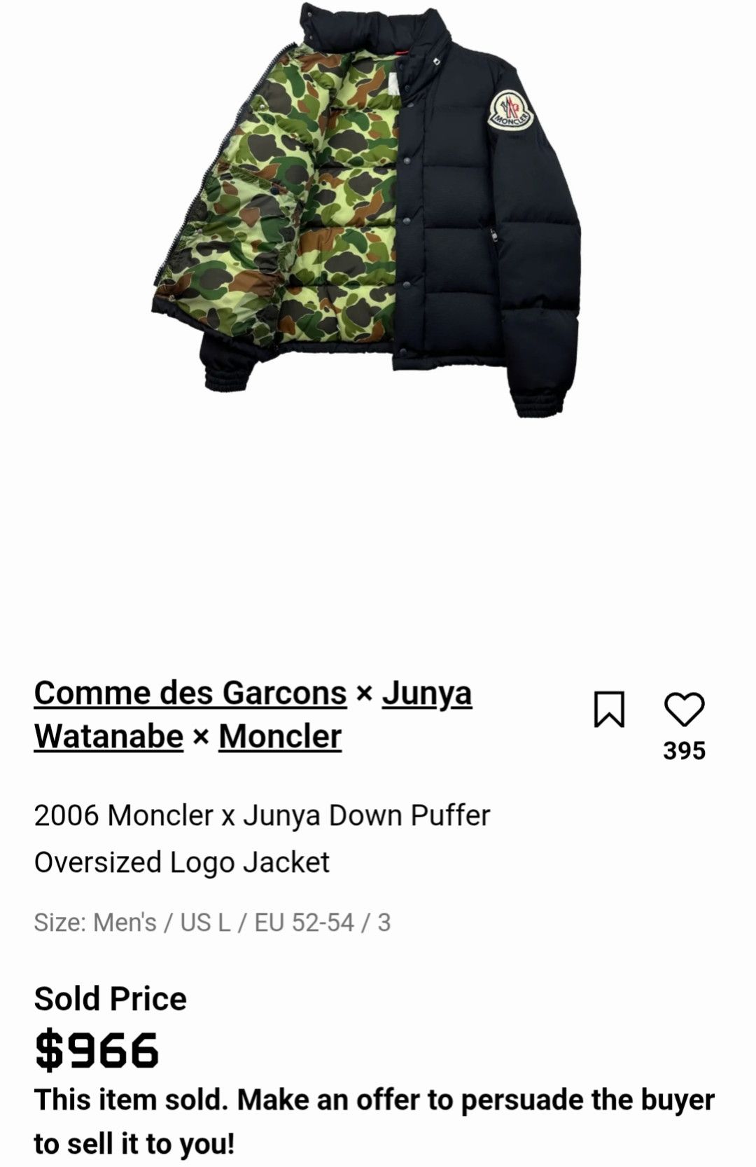Junya Watanabe × Moncler Moncler x junya Watanabe CDG designer Size US M / EU 48-50 / 2 - 1 Thumbnail