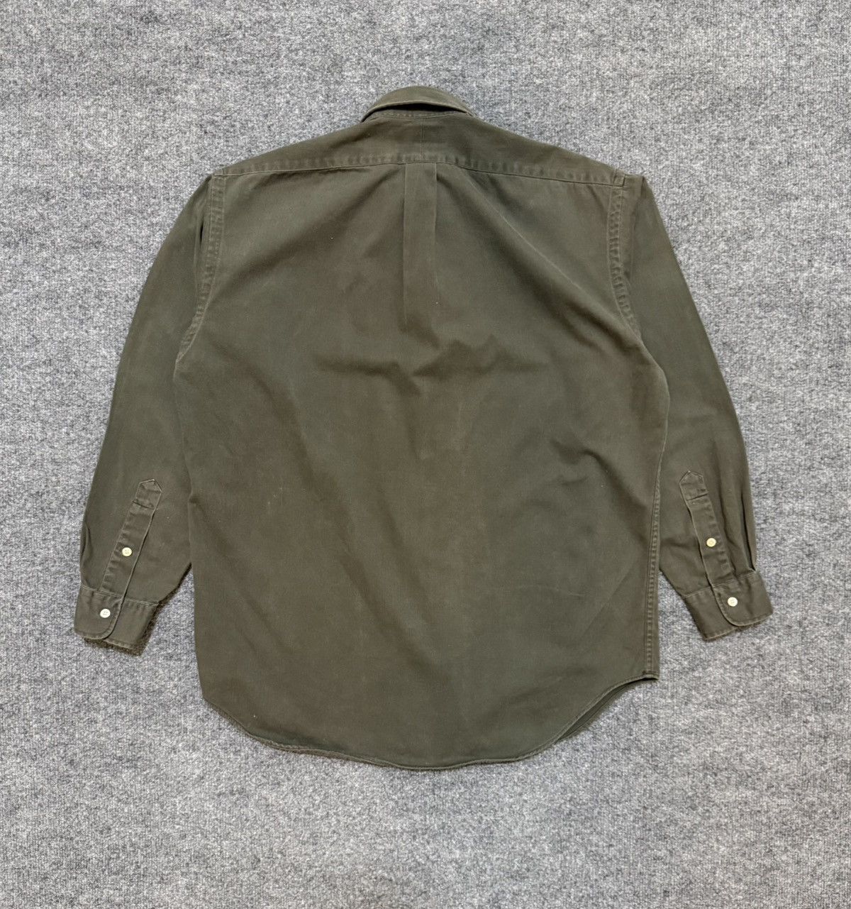 Ralph Lauren Vintage Ralph Lauren Blaire Olive Button Down Shirt Size US M / EU 48-50 / 2 - 7 Thumbnail