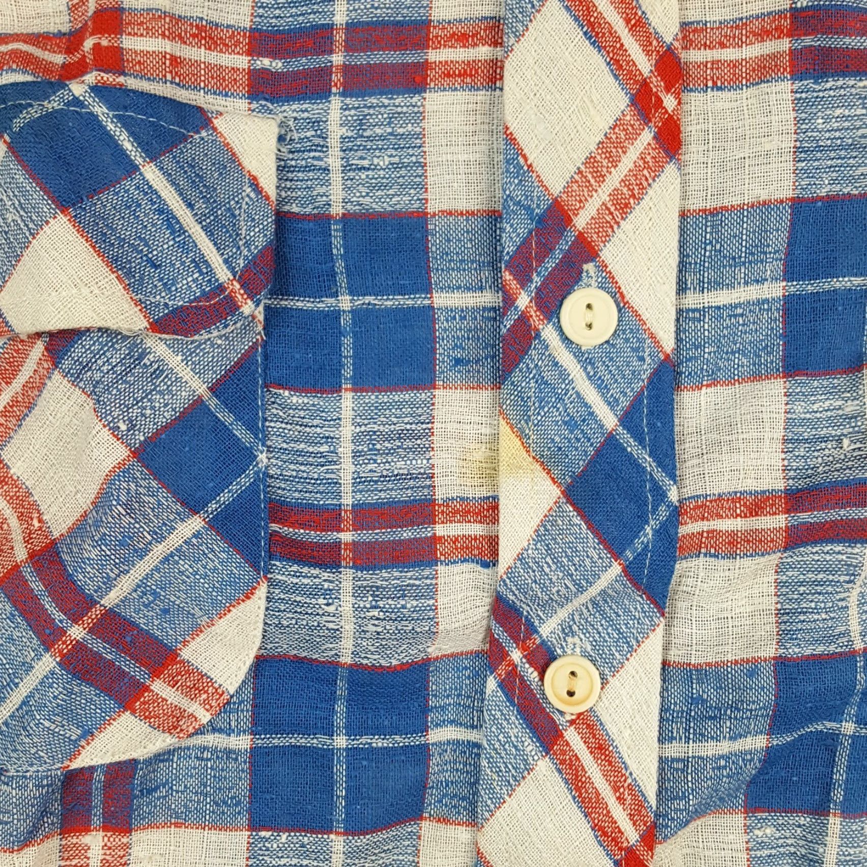 Vintage VINTAGE Alfie 70s California Woven Plaid Button-Up Men's XL Shirt Size US XL / EU 56 / 4 - 3 Thumbnail